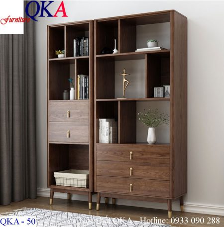Mẫu tủ kệ gỗ – QKA 50