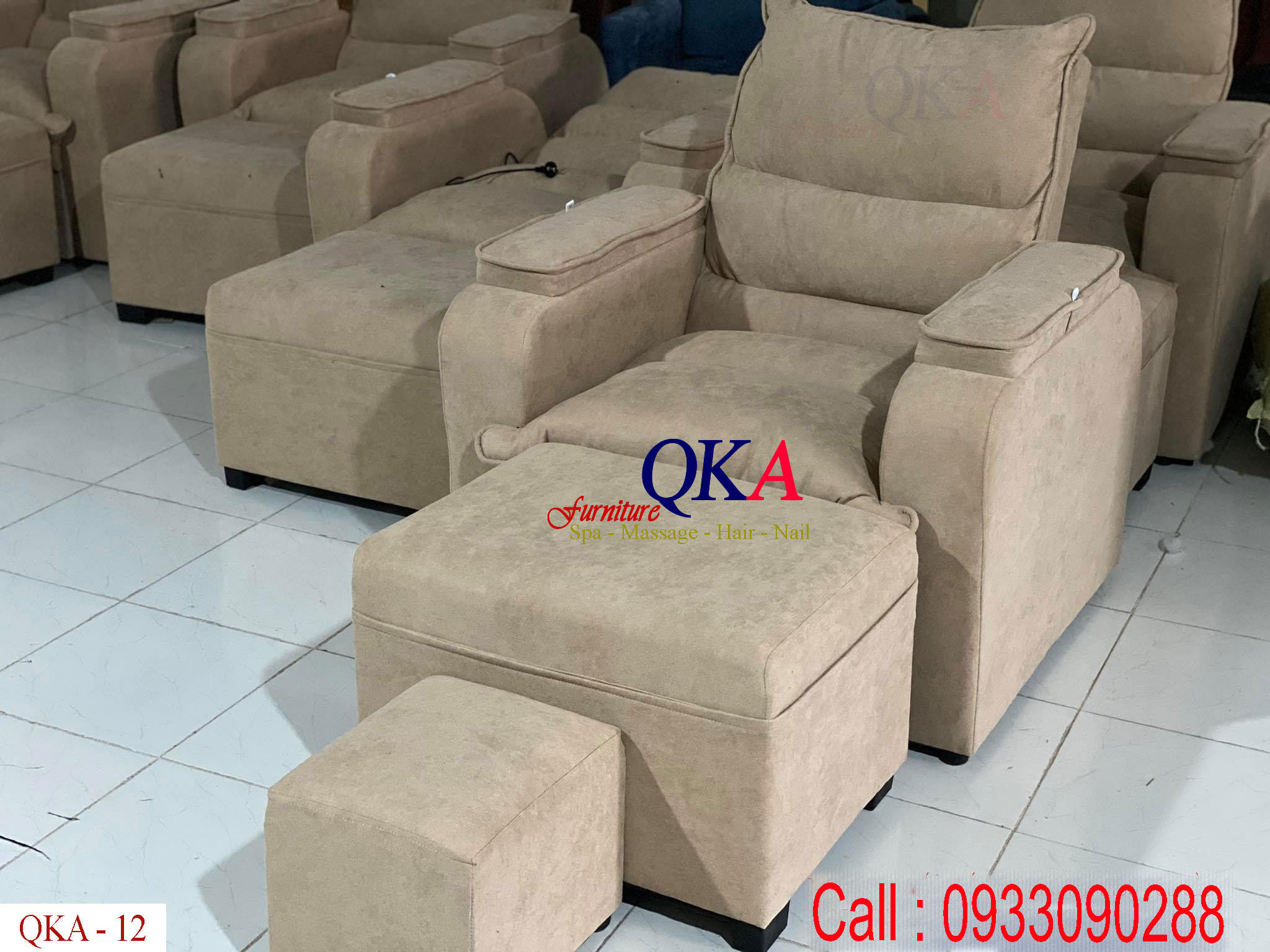 mẫu ghế massage chân cao cấp QKA 12